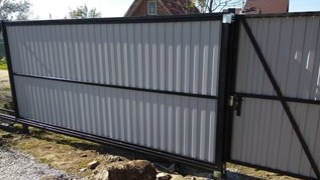Купить сваи для ворот в Мончегорск. Заказать ворота на сваях под ключ от 22032 руб