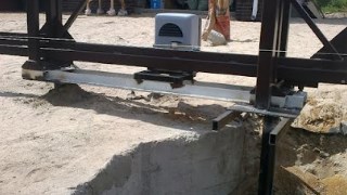 Купить сваи для ворот в Мончегорск. Заказать ворота на сваях под ключ от 22032 руб